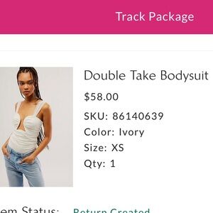 Free People - white Cutout Double Take Bodysuit